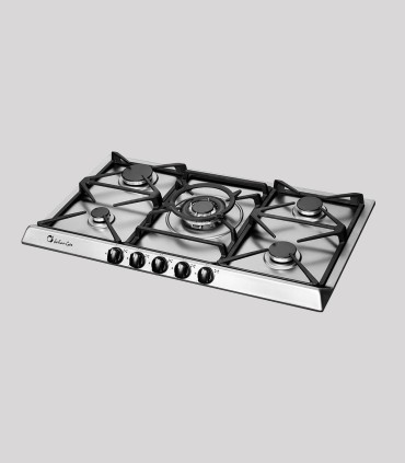 SBS005 Stainless Steel Gas Cooktop - 5-Burner with Central Wok Burner