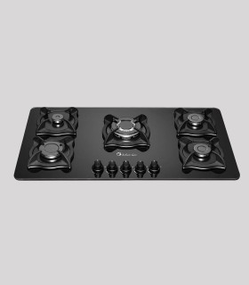 SBD005 Glass Gas Cooktop - 5-Burner with Central Wok Burner